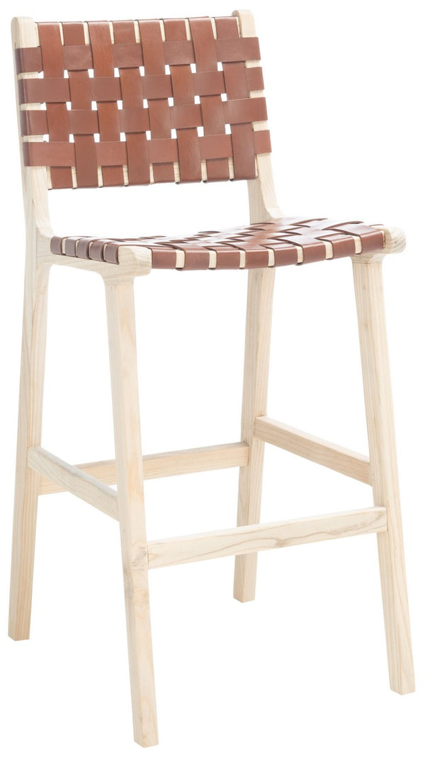 Adah Leather Bar Stool
