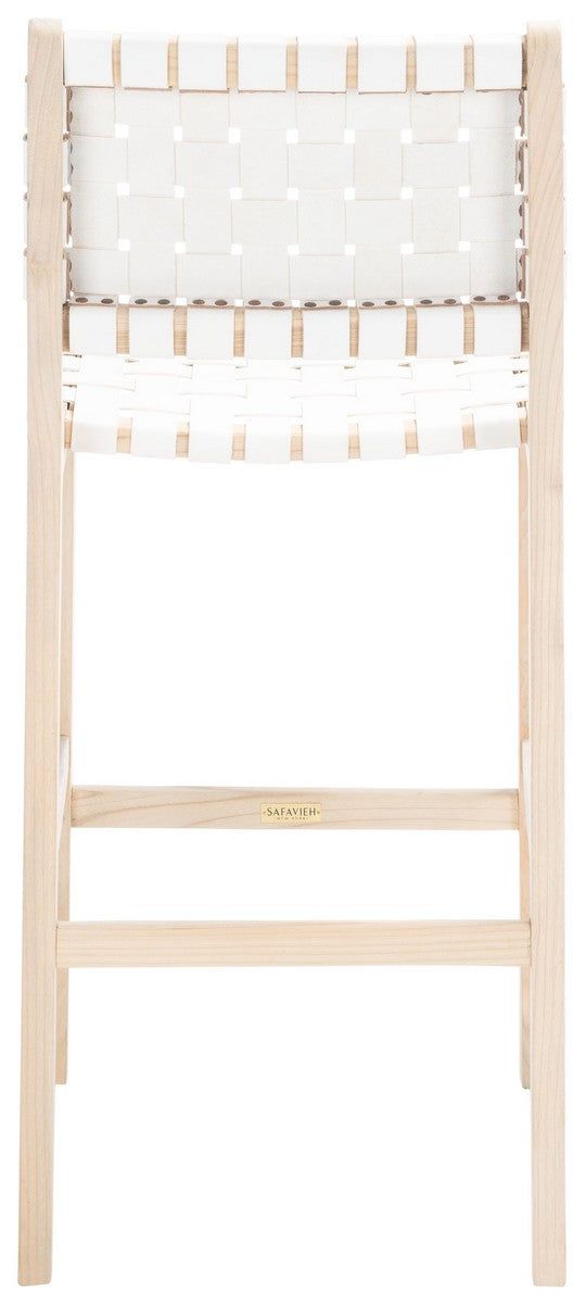 Safavieh Adah Leather Bar Stool BST1014B