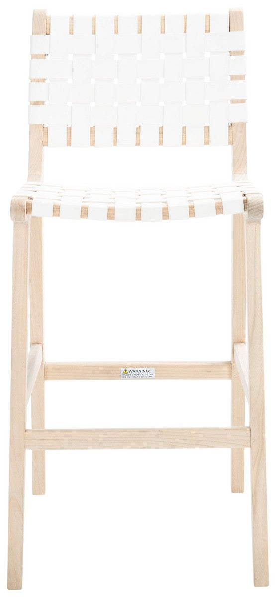 Safavieh Adah Leather Bar Stool BST1014B