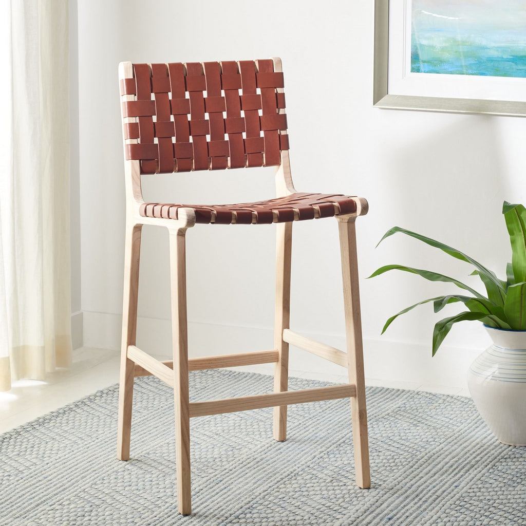 Adah Leather Counter Stool