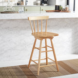 Safavieh Tage Swivel Counter Stool Natural  Wood BST1400D