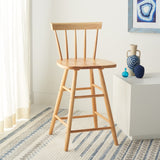 Safavieh Tally Wood Counter Stool Natural  Wood BST1401D