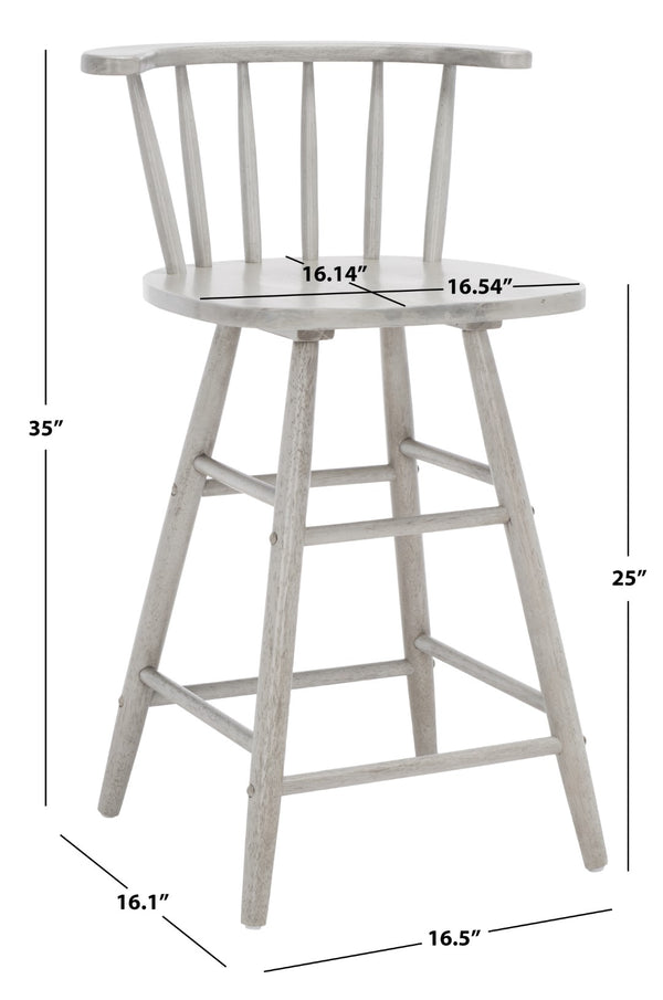 Safavieh Jay Wood Counter Stool BST1403B