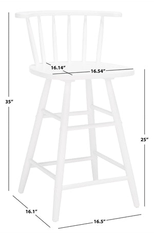 Safavieh Jay Wood Counter Stool BST1403C