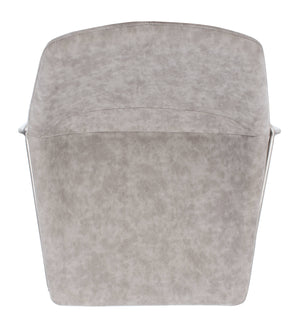 Alexis Mid-Century Counter Stool - Stylish Retro Design with Comfortable PU Leather & Silver Legs