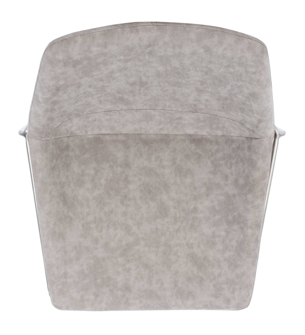 Alexis Mid-Century Counter Stool - Stylish Retro Design with Comfortable PU Leather & Silver Legs