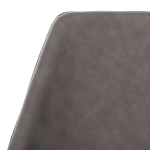 Alexis Mid-Century Counter Stool - Stylish Retro Design with Comfortable PU Leather & Silver Legs