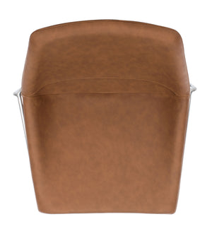 Alexis Mid-Century Counter Stool - Stylish Retro Design with Comfortable PU Leather & Silver Legs