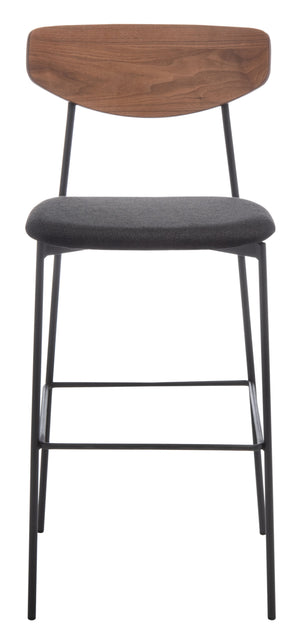 Ryker Barstool Walnut / Black  Metal BST3008A