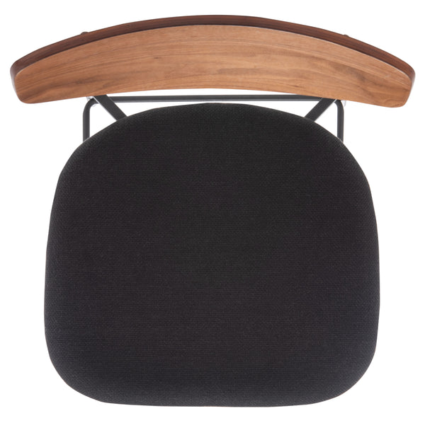 Ryker Barstool Walnut / Black  Metal BST3008A