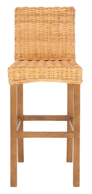 Tobie Rattan Bar Stool in Natural / Natural