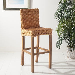 Tobie Rattan Bar Stool in Natural / Natural