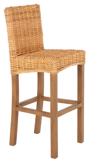 Tobie Rattan Bar Stool in Natural / Natural