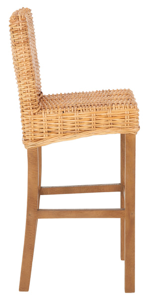 Tobie Rattan Bar Stool in Natural / Natural