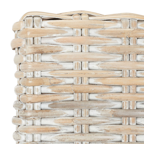 Tobie Rattan Bar Stool in White Washed / White Washed