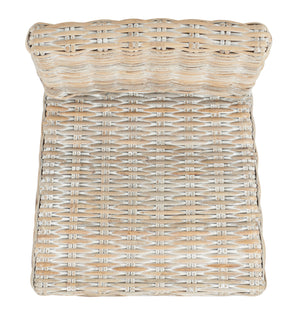 Tobie Rattan Bar Stool in White Washed / White Washed