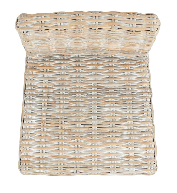 Tobie Rattan Bar Stool in White Washed / White Washed