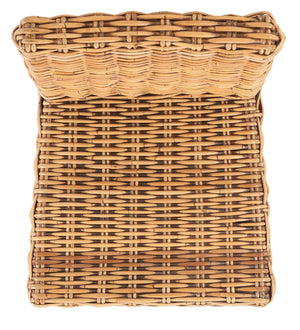 Tobie Rattan Bar Stool in Honey Brwn Wash