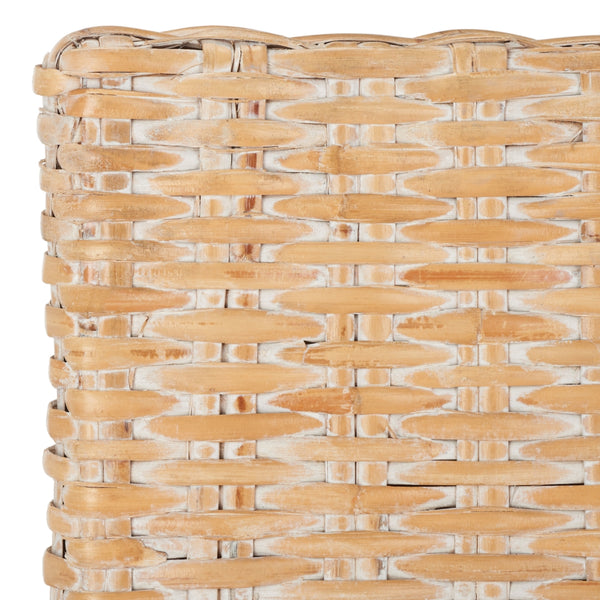 Tobie Rattan Bar Stool in Natural White Wash