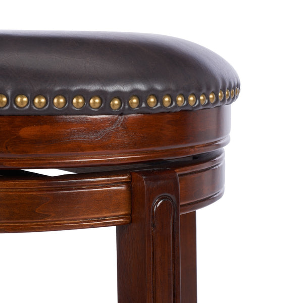 Safavieh Luigi Counter Stool in Walnut, Brown BST7000A