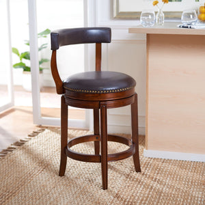 Safavieh Luigi Counter Stool in Walnut, Brown BST7000A