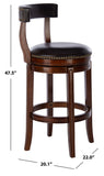 Safavieh Luigi Barstool in Walnut, Brown BST7001A