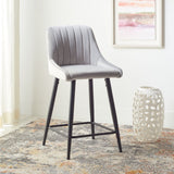 Safavieh Helga Counter Stool Light Grey / Black BST7501B