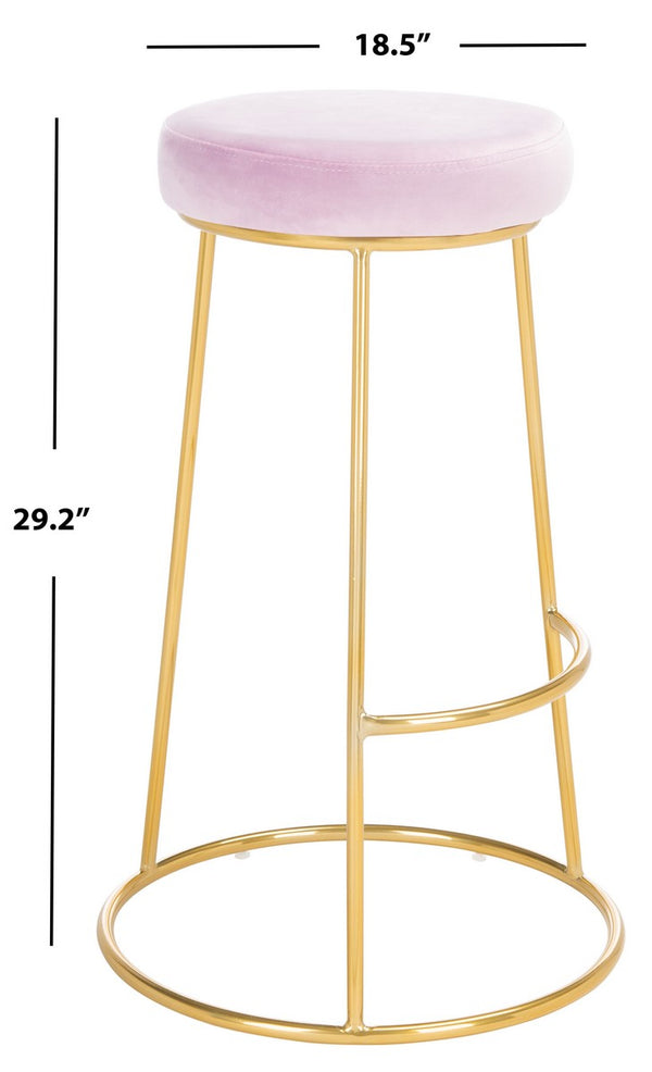 Safavieh Sabina Round Bar Stool Lilac / Gold BST7506A