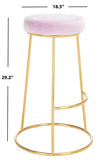 Safavieh Sabina Round Bar Stool Lilac / Gold BST7506A