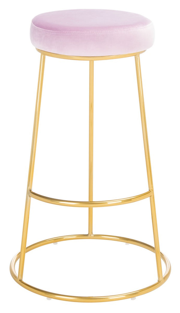 Safavieh Sabina Round Bar Stool Lilac / Gold BST7506A