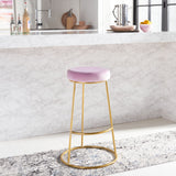 Safavieh Sabina Round Bar Stool Lilac / Gold BST7506A