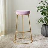 Safavieh Sabina Round Bar Stool Lilac / Gold BST7506A