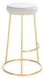 Safavieh Sabina Round Bar Stool Light Grey / Gold BST7506B