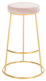 Safavieh Sabina Round Bar Stool Dusty Blush / Gold BST7506F