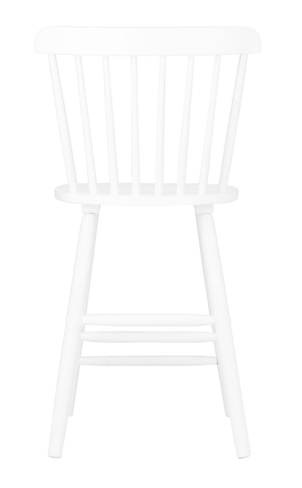 Safavieh Galena Counter Stool -Set Of 2 White Wood BST8503A-SET2