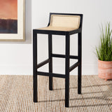 Safavieh Saito Low Back Cane Bar Stool BST9501A