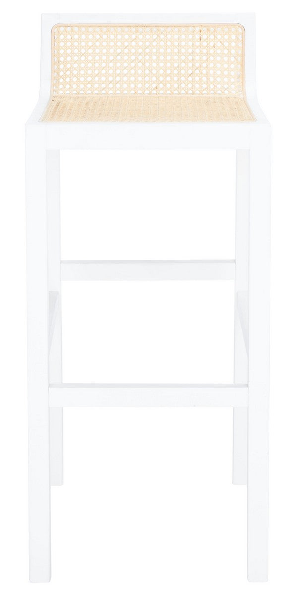 Safavieh Saito Low Back Cane Bar Stool BST9501B