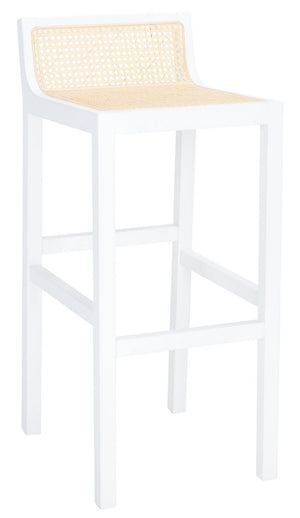 Safavieh Saito Low Back Cane Bar Stool BST9501B