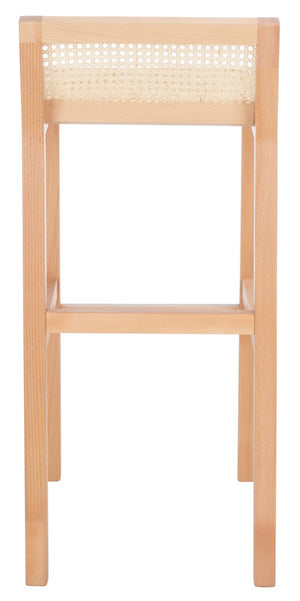 Safavieh Saito Low Back Cane Bar Stool BST9501C