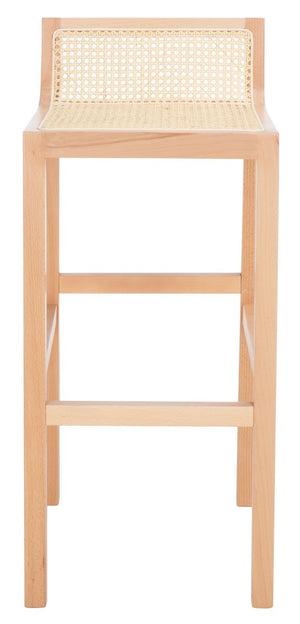 Safavieh Saito Low Back Cane Bar Stool BST9501C