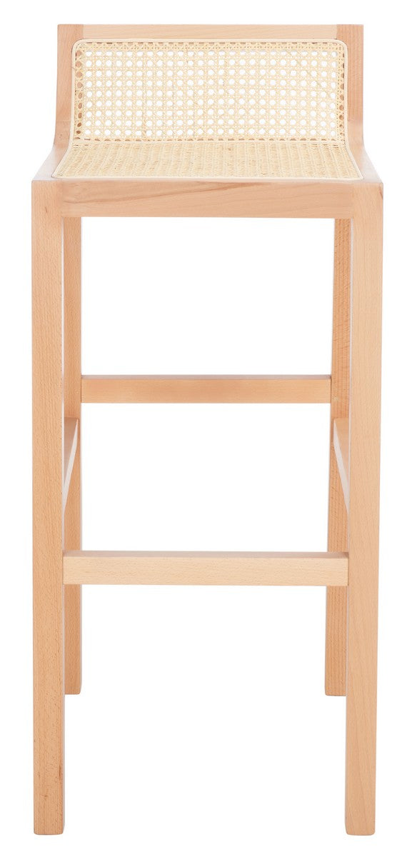 Safavieh Saito Low Back Cane Bar Stool BST9501C