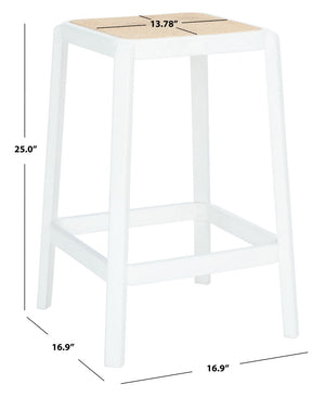 Safavieh Silus Backless Cane Counter Stool BST9504B