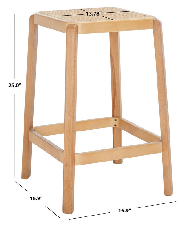Safavieh Silus Backless Cane Counter Stool BST9504C