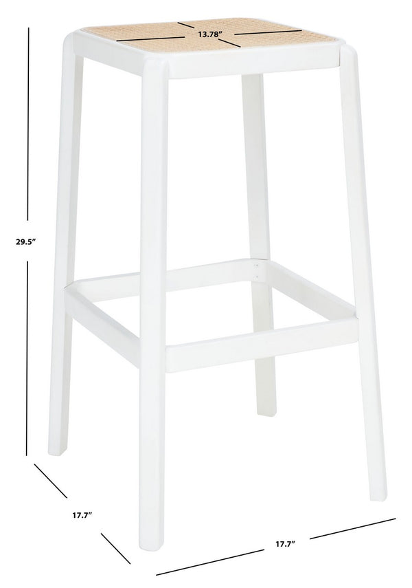 Safavieh Silus Backless Cane Bar Stool BST9505B