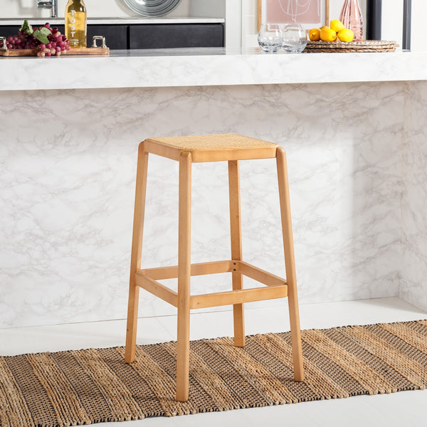 Safavieh Silus Backless Cane Bar Stool BST9505C