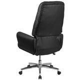 English Elm EE1387 Traditional Commercial Grade Leather Executive Office Chair Black EEV-11847