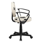 English Elm EE1489 Contemporary Commercial Grade Kids Sport Task Chair Black and White EEV-12106