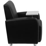 English Elm EE1447 Contemporary Commercial Grade Tablet Arm Lounge Chair Black EEV-12028