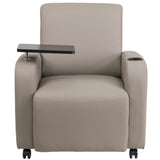 English Elm EE1446 Contemporary Commercial Grade Tablet Arm Lounge Chair Gray EEV-12027
