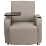 English Elm EE1447 Contemporary Commercial Grade Tablet Arm Lounge Chair Gray EEV-12029